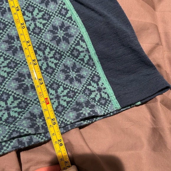 Kari Traa half zip first layer top, 100% Merino Wool. Beautiful pattern - Picture 10 of 12